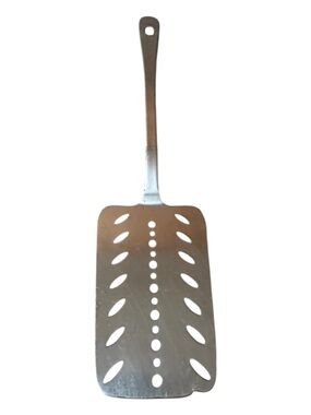 Stainless Steel Slotted Turner Spatula - Silver